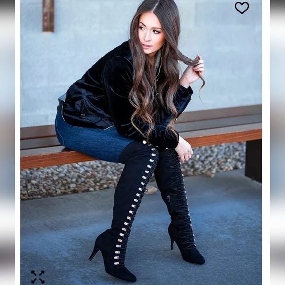 🔥🖤Journee Collection Women's Wide Calf Trill Boot Sz 10.5 🖤🔥 - Picture 3 of 6